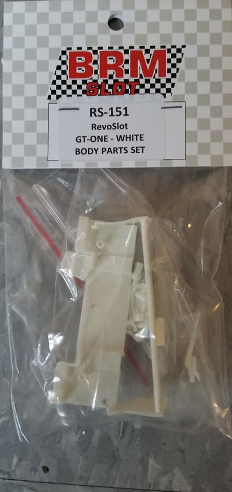 RS-151 Revo Slot Toyota GT One White Body Parts Set
